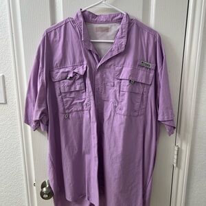 Columbia Men's Lavender Button Down Shirt